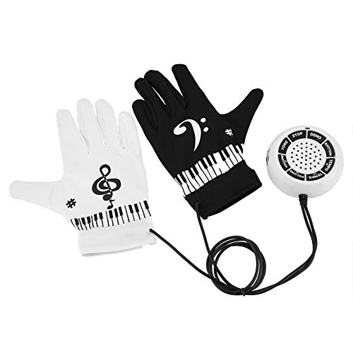 MAGT Klavier Handschuhe mit Controller, Elektronische Musik Handschuhe mit Musikalische Fingerspitzen, Handübungsinstrument Tastatur Musik Spielzeug von MAGT