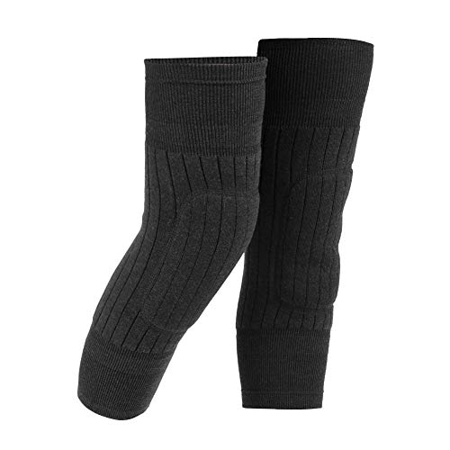 MAGT Knieschoner, Wolle Kniewärmer Winter Wolle Kniebandage Warme Verdickte Knieschützer Elastische Weich Knie Wärmer 43 x 16,5cm von MAGT