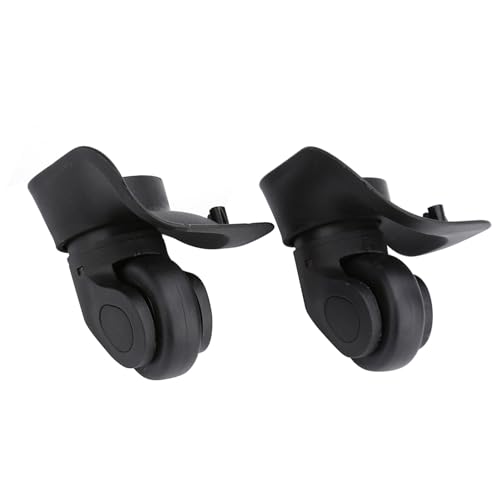 MAGT Kofferrollen, 2 Stück/Set Koffer Ersatzrollen PVC Gepäckräder Reisekoffer Rollen Ersatzteile Gepäck Ersatzräder (Farbe: Schwarz) von MAGT