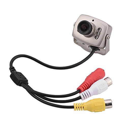 MAGT Mini-Kamera, Mini 6LED Kabelgebundene CMOS-CCTV-Überwachungskamera Nachtsicht-Digitalkamera PAL/NTSC(PAL-System) von MAGT
