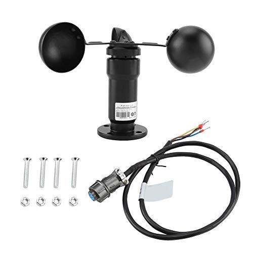 MAGT Windgeschwindigkeitssensor, Impulssignalausgang Aluminiumlegierter Windgeschwindigkeitsmesser Praktischer Windmesser Anemometer 3 Tassen MAGT Windgeschwindigkeitssensor, Impulssignalausgang Aluminiumlegierter Windgeschwindigkeitsmesser Praktischer Windmesser Anemometer 3 Tassen von MAGT