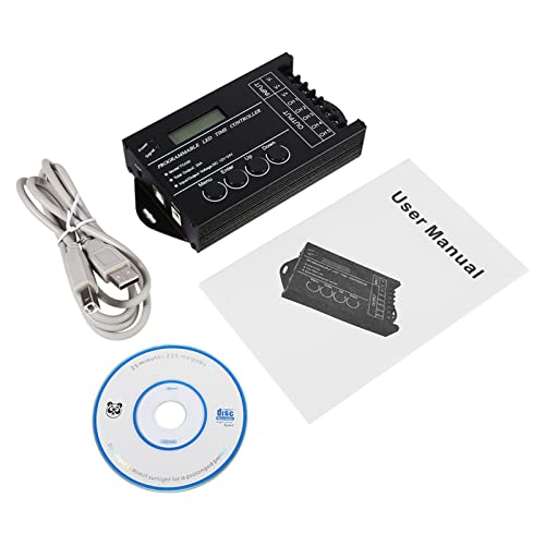 MAGT LED Zeitsteuerung Programmierbare, DC12V/24V 20A Programmierbare LED Zeitschaltuhr 5 Kanäle Farbe Einstellbar LED Controller mit CD USB Kabel MAGT LED Zeitsteuerung Programmierbare, DC12V/24V 20A Programmierbare LED Zeitschaltuhr 5 Kanäle Farbe Einstellbar LED Controller mit CD USB Kabel von MAGT