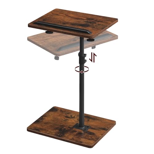 MAHANCRIS 360° Drehbarer Beistelltisch mit Einstellbarer Höhe von 50,8-75 cm, Sofatisch, C-förmiger Nachttisch, Couchtisch, mit Telefon- und Tablet-Steckplatz, für kleine Räume, Braun AETRB4501 MAHANCRIS 360° Drehbarer Beistelltisch mit Einstellbarer Höhe von 50,8-75 cm, Sofatisch, C-förmiger Nachttisch, Couchtisch, mit Telefon- und Tablet-Steckplatz, für kleine Räume, Braun AETRB4501 von MAHANCRIS