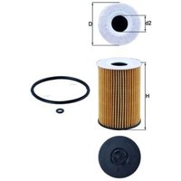 Ölfilter Ox787d Knecht von MAHLE