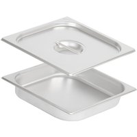 Gn Behälter 2/3 mit Deckel, Höhe 65 mm, Edelstahl Wärmebehälter, Geeignet für Chafing Dish - Mahlzeit von MAHLZEIT