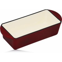 Gusseisen Auflaufform eckig 1,6 Liter Dark Cherry Induktionsgeeignet, inkl. 2 Griffe - Mahlzeit von MAHLZEIT