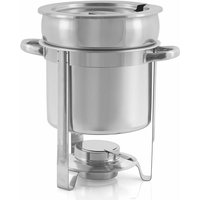 Mahlzeit - Edelstahl Chafing Dish rund 7 Liter, Warmhaltebehälter Essen, Speisenwärmer, Wärmebehälter Mahlzeit - Edelstahl Chafing Dish rund 7 Liter, Warmhaltebehälter Essen, Speisenwärmer, Wärmebehälter von MAHLZEIT