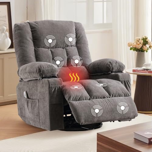 Relaxsessel mit Getränkehaltern für Wohnzimmer, Einzelsitz, manuell, übergroß, mit ergonomischer Seitentasche für Erwachsene Relaxsessel mit Getränkehaltern für Wohnzimmer, Einzelsitz, manuell, übergroß, mit ergonomischer Seitentasche für Erwachsene von MAHOMICO