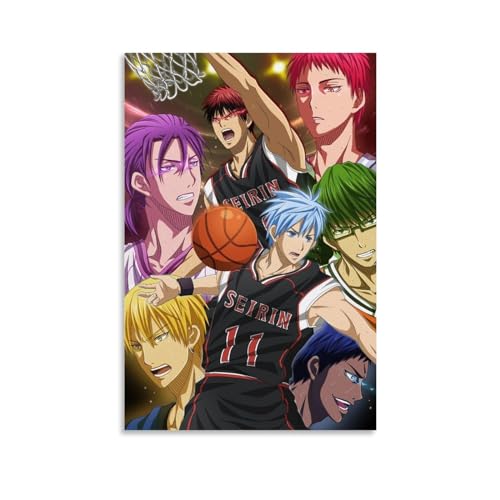 MAHOXUAN Kuroko's Basketball-Poster, Leinwand, Wandkunst, Gemälde, Wohnzimmer-Poster für Schlafzimmer, Dekoration, 30 x 45 cm von MAHOXUAN