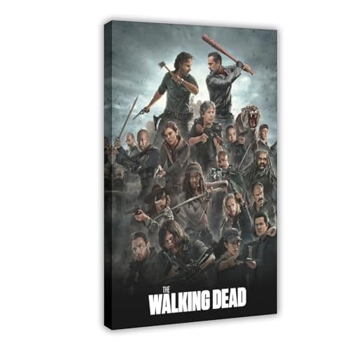 Filmposter "The Walking Dead" auf Leinwand, Schlafzimmer, Dekoration, Sport, Landschaft, Büro, Raumdekoration, Geschenk, Rahmen-Stil, 20 x 30 cm von MAHWER