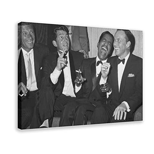 Poster auf Leinwand, Motiv: Frank Sinatra, Dean Martin, Sammy Davis, Schlafzimmer-Dekor, Sportlandschaft, Büro, Raumdekoration, Geschenk, Rahmen-Stil, 60 x 90 cm Poster auf Leinwand, Motiv: Frank Sinatra, Dean Martin, Sammy Davis, Schlafzimmer-Dekor, Sportlandschaft, Büro, Raumdekoration, Geschenk, Rahmen-Stil, 60 x 90 cm von MAHWER