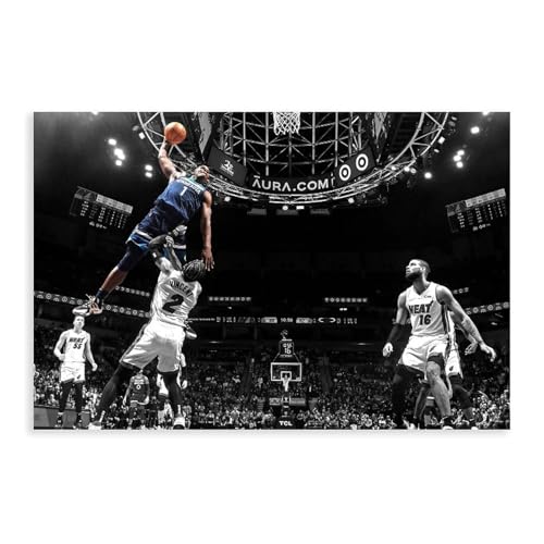 MAHWER Anthony Edwards – Basketballspieler-Poster, Leinwand, Schlafzimmer, Dekoration, Sport, Landschaft, Büro, Raumdekoration, Geschenk, ungerahmt, 30 x 45 cm MAHWER Anthony Edwards – Basketballspieler-Poster, Leinwand, Schlafzimmer, Dekoration, Sport, Landschaft, Büro, Raumdekoration, Geschenk, ungerahmt, 30 x 45 cm von MAHWER