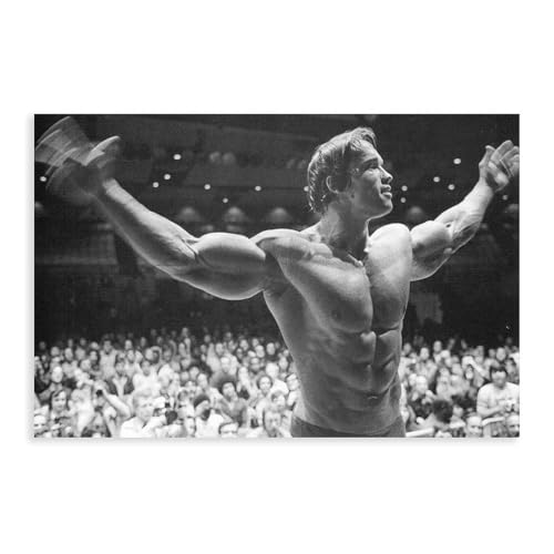 MAHWER Arnold Schwarzenegger Bodybuilding-Poster, Leinwand, Poster, Schlafzimmer, Dekoration, Sport, Landschaft, Büro, Raumdekoration, Geschenk, ungerahmt, 30 x 45 cm von MAHWER