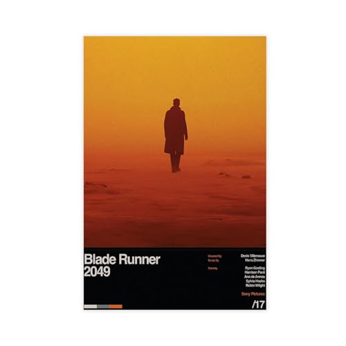 MAHWER Blade Runner 2049 Poster, Leinwand, Poster, Schlafzimmer, Dekoration, Sport, Landschaft, Büro, Raumdekoration, Geschenk, ungerahmt, 30 x 45 cm von MAHWER