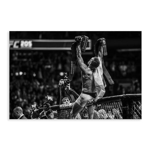 MAHWER Conor McGregor – Boxer-Poster, Leinwand, Poster, Schlafzimmer, Dekoration, Sport, Landschaft, Büro, Raumdekoration, Geschenk, ungerahmt, 50 x 75 cm von MAHWER