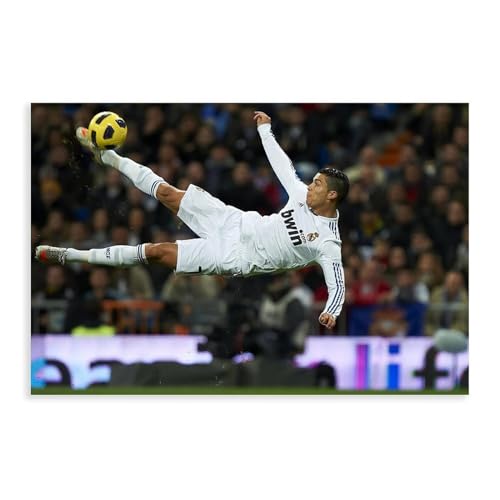 MAHWER Cristiano Ronaldo – Fußballspieler-Poster, Leinwand, Poster, Schlafzimmer, Dekoration, Sport, Landschaft, Büro, Raumdekoration, Geschenk, ungerahmt, 40 x 60 cm von MAHWER