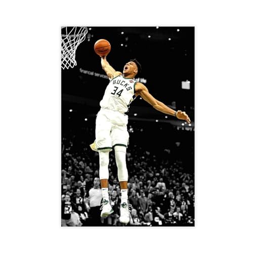 MAHWER Giannis Antetokounmpo – Basketballspieler-Poster, Leinwand, Poster, Schlafzimmer, Dekoration, Sport, Landschaft, Büro, Raumdekoration, Geschenk, ungerahmt, 40 x 60 cm MAHWER Giannis Antetokounmpo – Basketballspieler-Poster, Leinwand, Poster, Schlafzimmer, Dekoration, Sport, Landschaft, Büro, Raumdekoration, Geschenk, ungerahmt, 40 x 60 cm von MAHWER