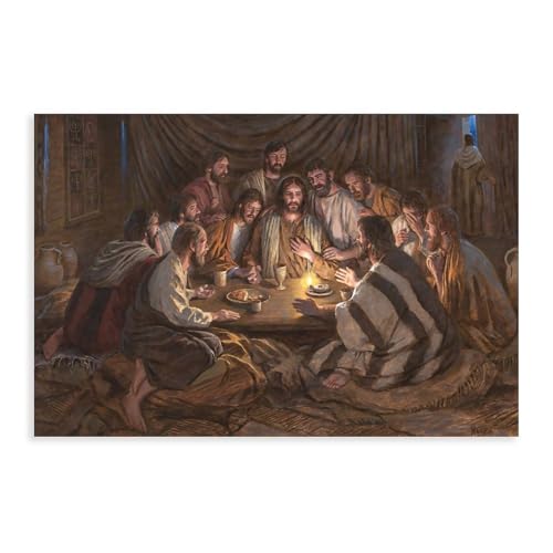 MAHWER Jesus Christus Leinwandposter Schlafzimmer Dekor Sport Landschaft Büro Zimmer Dekor Geschenk ungerahmt 40 x 60 cm von MAHWER