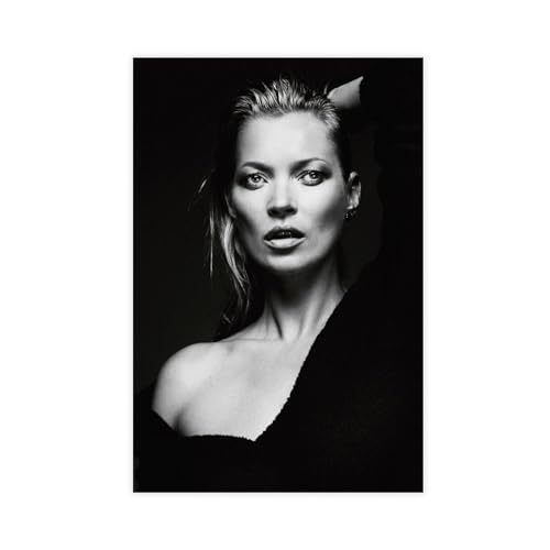 MAHWER Kate Moss Fashion Fotoposter Leinwand Poster Wandkunst Dekor Druck Bild Gemälde für Wohnzimmer Schlafzimmer Dekoration ungerahmt 30 x 45 cm von MAHWER