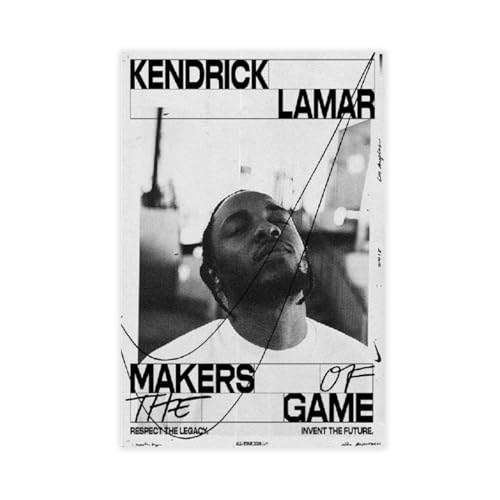 MAHWER Kendrick Lamar Hip Hop Poster Leinwand Poster Wandkunst Dekor Druck Bild Gemälde für Wohnzimmer Schlafzimmer Dekoration ungerahmt 40 x 60 cm von MAHWER