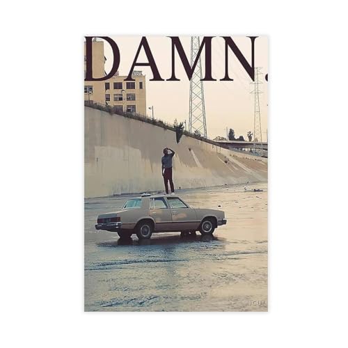 MAHWER Kendrick Lamar Musikalbum-Poster, Leinwand, Poster, Schlafzimmer, Dekoration, Sport, Landschaft, Büro, Raumdekoration, Geschenk, ungerahmt, 50 x 75 cm von MAHWER