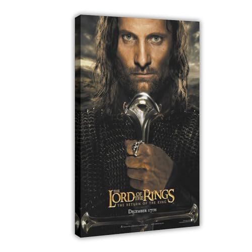 MAHWER Leinwandposter "The Lord of The Rings The Return of The King", für Schlafzimmer, Sport, Landschaft, Büro, Raumdekoration, Geschenk, Rahmenstil, 40 x 60 cm von MAHWER