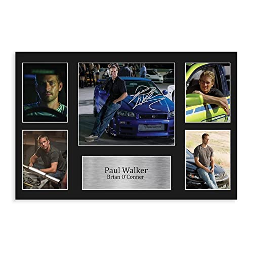 MAHWER Paul Walker Poster auf Leinwand, Schlafzimmer, Dekoration, Sport, Landschaft, Büro, Raumdekoration, Geschenk, ungerahmt, 60 x 90 cm von MAHWER