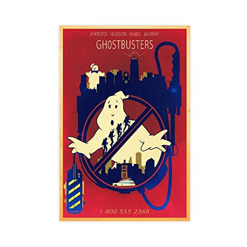 MAHWER Supernatural Comedy Ghostbusters Leinwand-Poster, Wandkunst, Dekor, Bild, Gemälde für Wohnzimmer, Schlafzimmer, Dekoration, ungerahmt, 30 x 45 cm von MAHWER