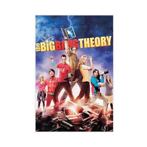 MAHWER The Big Bang Theory Poster Leinwand Poster Wandkunst Dekor Druck Bild Gemälde für Wohnzimmer Schlafzimmer Dekoration ungerahmt 20 x 30 cm von MAHWER