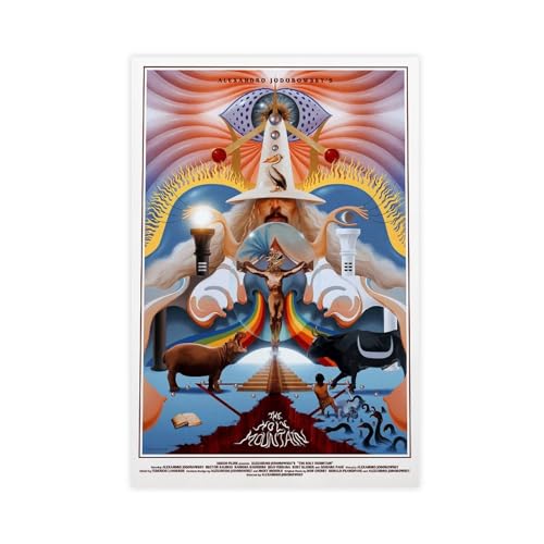 The Holy Mountain – Filmposter auf Leinwand, Poster, Wandkunst, Dekor, Bild, Gemälde für Wohnzimmer, Schlafzimmer, Dekoration, ungerahmt, 30 x 45 cm von MAHWER