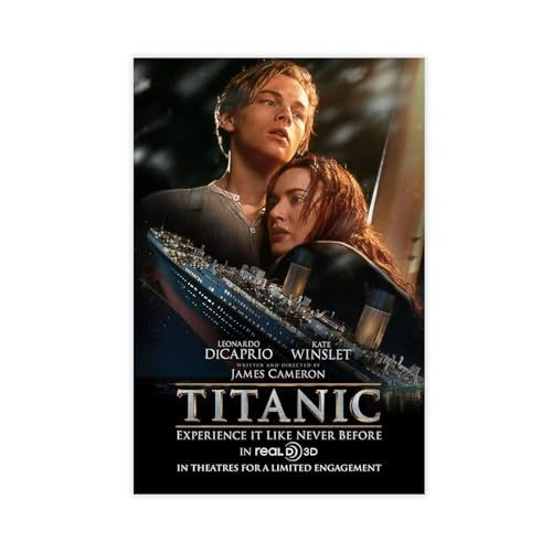 Titanic – Filmposter auf Leinwand, Poster, Wandkunst, Dekordruck, Bild, Gemälde für Wohnzimmer, Schlafzimmer, Dekoration, ungerahmt, 50 x 75 cm von MAHWER