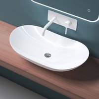 Aufsatzwaschbecken Waschschale Waschbecken in Weiß aus Keramik inkl. Nano-Versiegelung Brüssel858 - Mai&mai Aufsatzwaschbecken Waschschale Waschbecken in Weiß aus Keramik inkl. Nano-Versiegelung Brüssel858 - Mai&mai von MAI & MAI