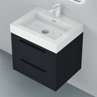 Badmöbel-set Waschbeckenunterschrank 60x48x60cm Waschtisch mit Unterschrank inkl. Mineralguss-Waschbecken Quadratto - Mai&mai von MAI & MAI
