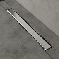 Mai&mai - Duschrinne 70cm Bodenablauf aus Edelstahl Komplettset Ablaufrinne für Badezimmer Befliesbar Wasserabfluss 35L/min Haarsieb Chrom KE110 von MAI & MAI