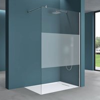 Duschwand für Dusche Duschabtrennung 130x200cm Walk-In ESG-Sicherheitsglas 10mm nano Glas BRAM1 Bremen2MS - Mai&mai von MAI & MAI
