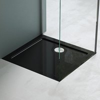 Duschwanne 75x80x4cm Duschtasse aus hochwertigem Acryl Faro in Schwarz Form: Rechteckig - Mai&mai Duschwanne 75x80x4cm Duschtasse aus hochwertigem Acryl Faro in Schwarz Form: Rechteckig - Mai&mai von MAI & MAI