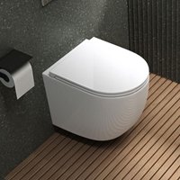 Mai&mai - Hänge-WC Toilette spülrandlos Aachen179 neu Wand-WC Weiß aus Keramik 36x50x36cm Wandmontage Mai&mai - Hänge-WC Toilette spülrandlos Aachen179 neu Wand-WC Weiß aus Keramik 36x50x36cm Wandmontage von MAI & MAI