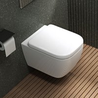 Mai&mai - Hänge wc Toilette Wand-WC Spülrandlos Weiß aus Keramik Wandmontage mit Absenkautomatik Aachen101 Mai&mai - Hänge wc Toilette Wand-WC Spülrandlos Weiß aus Keramik Wandmontage mit Absenkautomatik Aachen101 von MAI & MAI