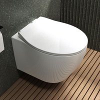 Mai&mai - Hänge wc Toilette Wand-WC Spülrandlos Weiß aus Keramik Wandmontage mit Absenkautomatik Aachen126 Mai&mai - Hänge wc Toilette Wand-WC Spülrandlos Weiß aus Keramik Wandmontage mit Absenkautomatik Aachen126 von MAI & MAI