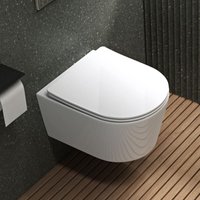 Mai&mai - Hänge wc Toilette Wand-WC Spülrandlos Weiß aus Keramik Wandmontage mit Absenkautomatik Aachen306 Mai&mai - Hänge wc Toilette Wand-WC Spülrandlos Weiß aus Keramik Wandmontage mit Absenkautomatik Aachen306 von MAI & MAI