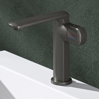 Mai & Mai Armatur Bad Wasserhahn Badezimmer Waschtischarmatur Einhebelmischer Mischbatterie Bad aus Messing mit Wassersparfunktion Grau 17,9cm hoch Mai & Mai Armatur Bad Wasserhahn Badezimmer Waschtischarmatur Einhebelmischer Mischbatterie Bad aus Messing mit Wassersparfunktion Grau 17,9cm hoch von MAI & MAI
