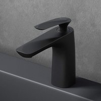Mai & Mai Armatur Wasserhahn Bad Schwarz matt WAM-7201 Waschbeckenarmatur 16.5cm hoch Badinstallationen Einhebelmischer in modernem Design von MAI & MAI