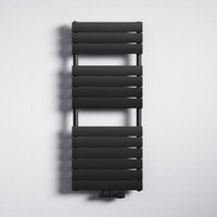Mai & Mai Badheizkörper Handtuchheizkörper Handtuchhalter Heizkörper bad flach 120x50cm in Anthrazit Seitenanschluss & Mittelanschluss von MAI & MAI