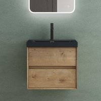 Mai & Mai Badmöbelset Badezimmermöbel Waschbeckenunterschrank 2 Schubladen mit Soft-Close inkl. Anthrazit Waschbecken aus Mineralguss Kerneiche 60 cm Mai & Mai Badmöbelset Badezimmermöbel Waschbeckenunterschrank 2 Schubladen mit Soft-Close inkl. Anthrazit Waschbecken aus Mineralguss Kerneiche 60 cm von MAI & MAI