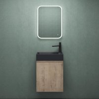 Mai & Mai Badmöbelset Badezimmermöbel bestehend aus Waschbecken LED-Spiegel und Waschbeckenunterschrank in Eiche Greige, BTH: 46x26x63cm Pisa02 Mai & Mai Badmöbelset Badezimmermöbel bestehend aus Waschbecken LED-Spiegel und Waschbeckenunterschrank in Eiche Greige, BTH: 46x26x63cm Pisa02 von MAI & MAI