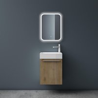 Mai&mai - Badmöbelset Pisa Kleiner Waschbeckenunterschrank 46 cm, Unterschrank in Kerneiche, mit Waschschbecken aus Mineralguss für Gäste-WC Mai&mai - Badmöbelset Pisa Kleiner Waschbeckenunterschrank 46 cm, Unterschrank in Kerneiche, mit Waschschbecken aus Mineralguss für Gäste-WC von MAI & MAI