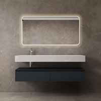 Mai & Mai Badmöbelset Waschtisch mit Unterschrank Anthrazit matt 150x48x25cm mit Soft-Close Schubladen inkl. Mineralguss-Waschbecken und Mai & Mai Badmöbelset Waschtisch mit Unterschrank Anthrazit matt 150x48x25cm mit Soft-Close Schubladen inkl. Mineralguss-Waschbecken und von MAI & MAI