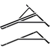 Mai & Mai Design Wandkonsole WH02 aus Edelstahl silber Länge: 450 mm, 3er Pack von MAI & MAI