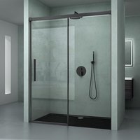Mai&mai - Duschtür Nischentür dusche Duschabtrennung Duschkabine 120x195cm Schwarz Nischenschiebetür 6mm ESG-Sicherheitsglas inkl. Soft-Close Mai&mai - Duschtür Nischentür dusche Duschabtrennung Duschkabine 120x195cm Schwarz Nischenschiebetür 6mm ESG-Sicherheitsglas inkl. Soft-Close von MAI & MAI