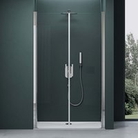 Duschtür Nischentür dusche Duschabtrennung Duschkabine Schwingtür 180° Doppeltür 6mm esg Nano-Beschichtung Klarglas mit Hebe- und Senkmechanismus Duschtür Nischentür dusche Duschabtrennung Duschkabine Schwingtür 180° Doppeltür 6mm esg Nano-Beschichtung Klarglas mit Hebe- und Senkmechanismus von MAI & MAI